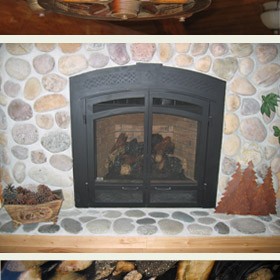 log-home-light-fireplace-counter