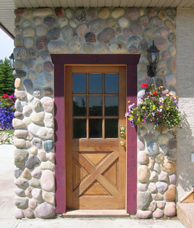 log home recycled door